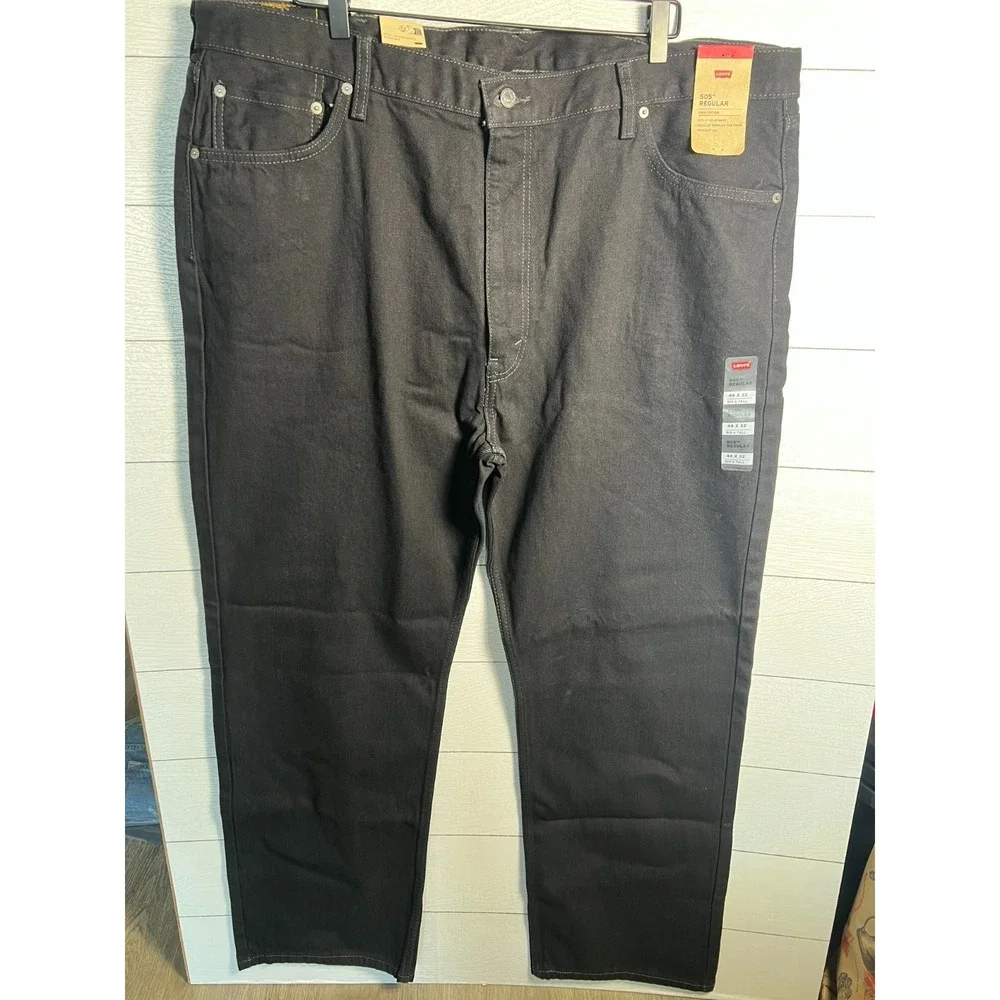 Levi's NEW 46x32 505 Regular Big & Tall Black Jeans NWT